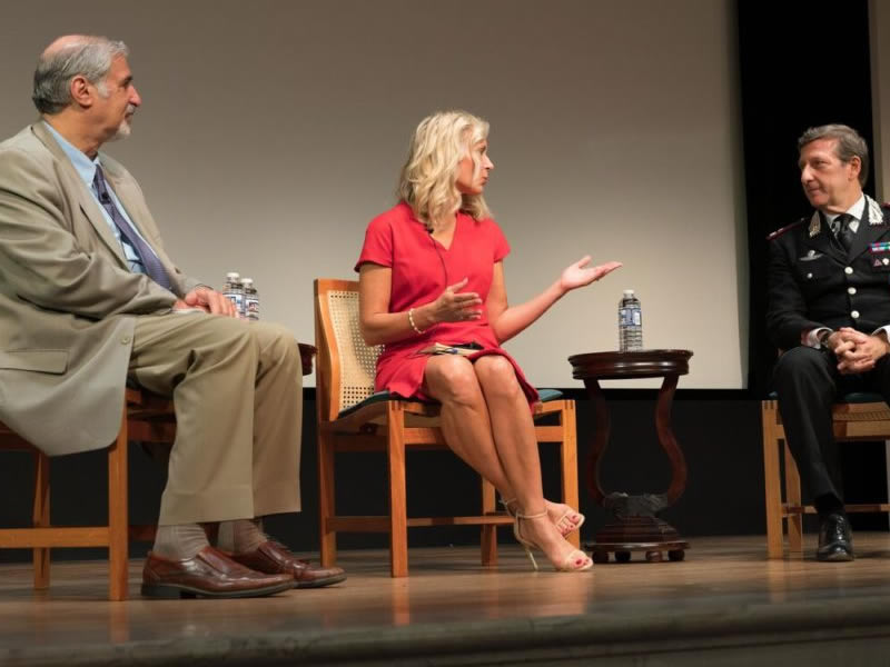 Richard Kurin, Deborah Lehr, and Brigadier General Fabrizio Parrulli